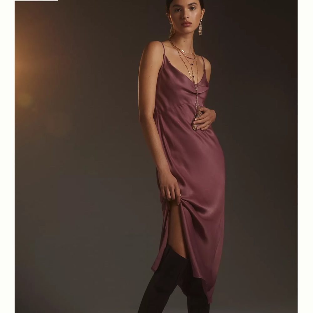 Anthropologie bias slip dress size medium